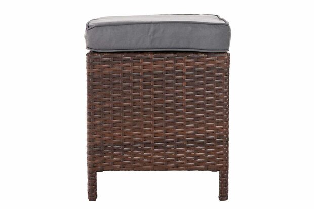 Hocker Volati Bruin-meliert,eisenGrijs
