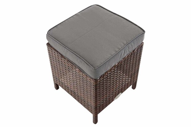 Hocker Volati Bruin-meliert,eisenGrijs