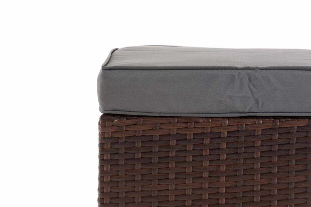 Hocker Volati Bruin-meliert,eisenGrijs