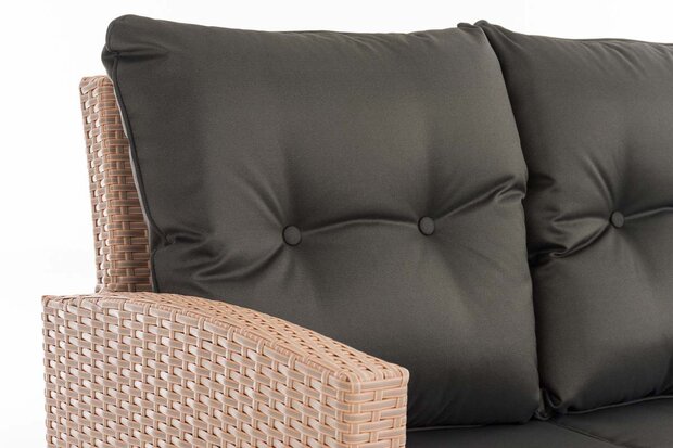Lounge Dining Set Bormee sand,anthrazit, 