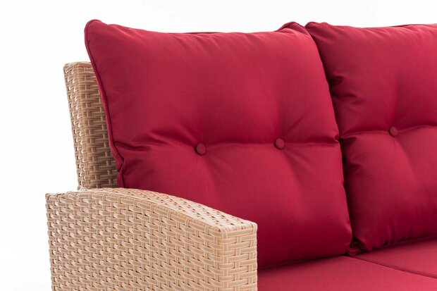 Lounge Dining Set Bormee sand,rubinRood