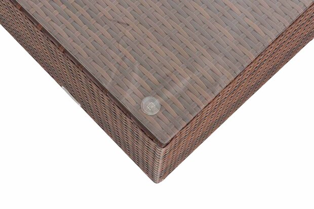 Poly-Roodan loungeset Lebire, 1,25 mm Bruin-meliert,eisenGrijs