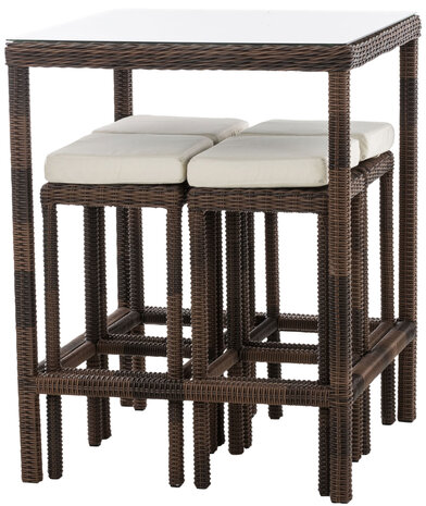 Tuinbar Ilei 5mm Bruin-meliert,CremeWit