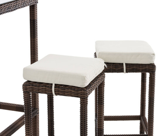 Tuinbar Ilei 5mm Bruin-meliert,CremeWit
