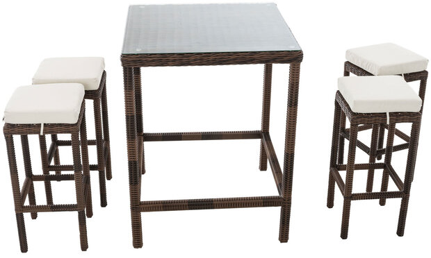 Tuinbar Ilei 5mm Bruin-meliert,CremeWit