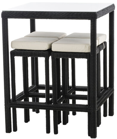 Tuinbar Ilei 5mm Zwart,CremeWit