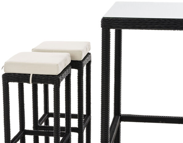 Tuinbar Ilei 5mm Zwart,CremeWit
