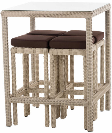 Tuinbar Ilei 5mm perlWit,terraBruin
