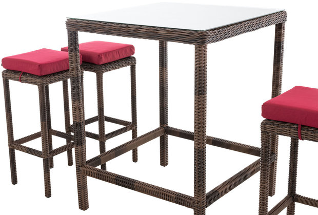 Tuinbar Ilei 5mm Bruin-meliert,rubinRood