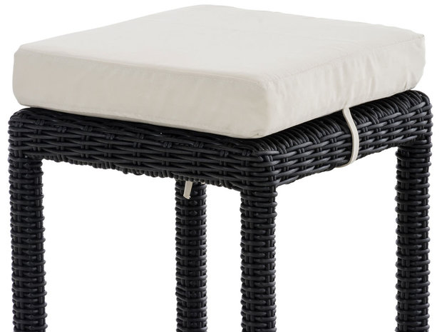 Barkruk Ilei 5mm Zwart,CremeWit