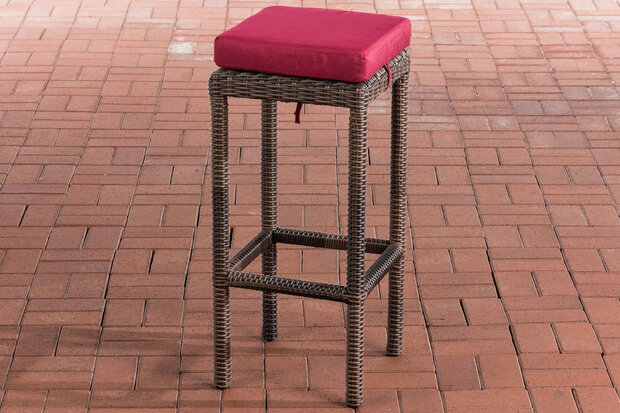Barkruk Ilei 5mm Bruin-meliert,rubinRood