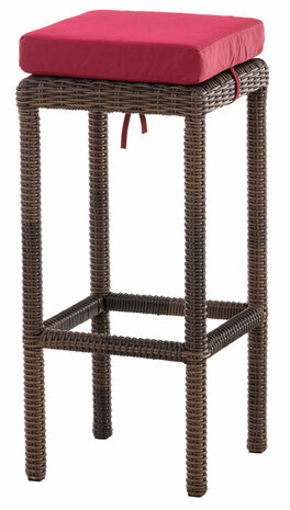 Barkruk Ilei 5mm Bruin-meliert,rubinRood