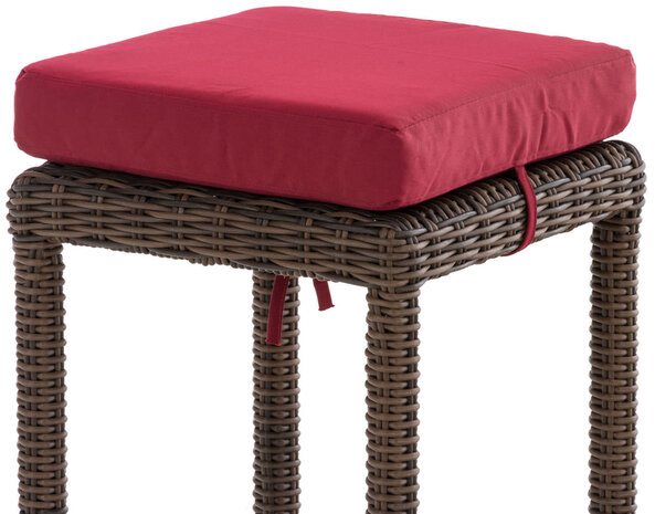 Barkruk Ilei 5mm Bruin-meliert,rubinRood