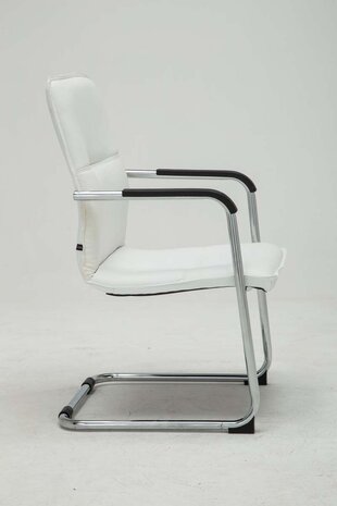 Set van 2 bezoekersstoelen Siittli kunstleer Wit