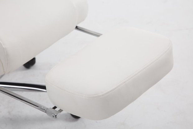 Picifac bureaustoel met massagefunctie V2 kunstleer Wit
