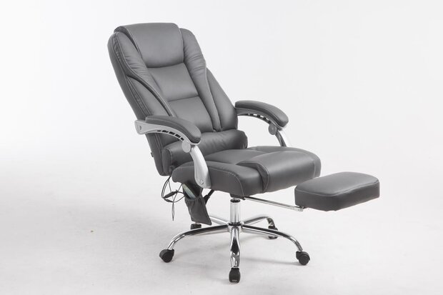 Picifac bureaustoel met massagefunctie V2 kunstleer Grijs