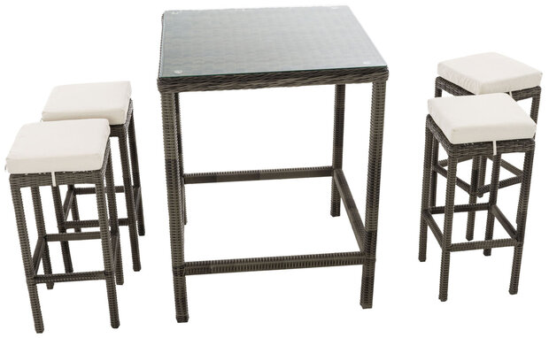 Tuinbar Ilei 5mm Grijs-meliert,CremeWit