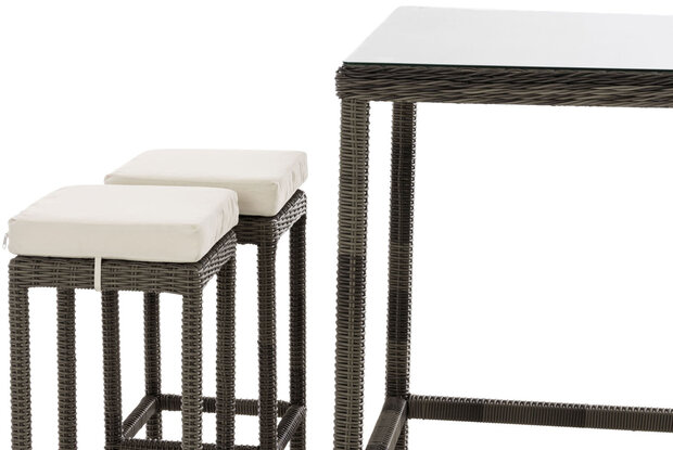 Tuinbar Ilei 5mm Grijs-meliert,CremeWit