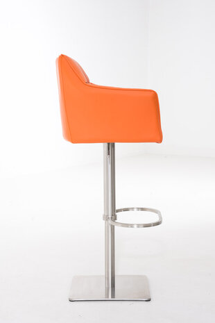 Barkruk Damaso kunstleer Oranje,Metaal