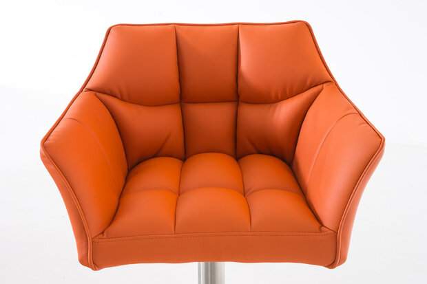 Barkruk Damaso kunstleer Oranje,Metaal