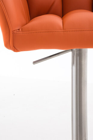 Barkruk Damaso kunstleer Oranje,Metaal