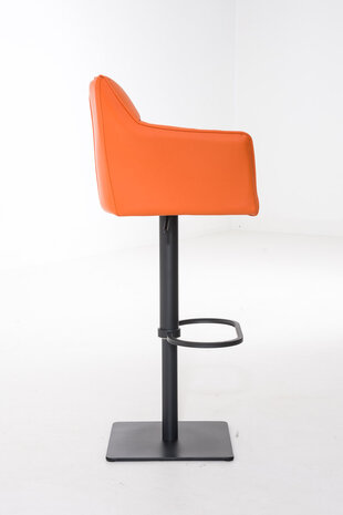 Barkruk Damaso kunstleer Oranje,Zwart