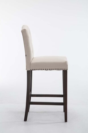Barkruk Leiuso stof antik,Creme