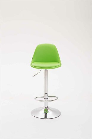 Barkruk Keil Kunstleer Chroom,Groen