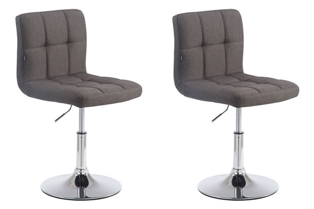 Set van 2 Lounger Pilmi V2 stof Grijs