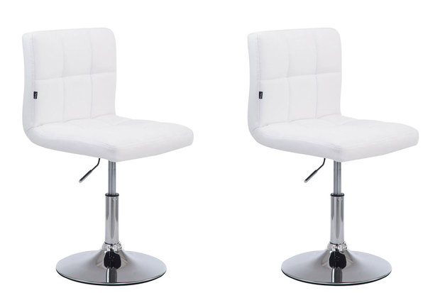 Set van 2 Lounger Pilmi V2 kunstleer Wit