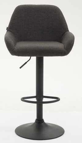 Set van 2 barkrukken Brigi stof Grijs,Zwart
