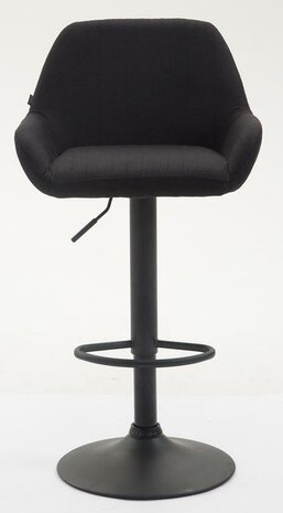 Set van 2 barkrukken Brigi stof Zwart,Zwart