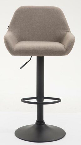 Set van 2 barkrukken Brigi stof Taupe,Zwart