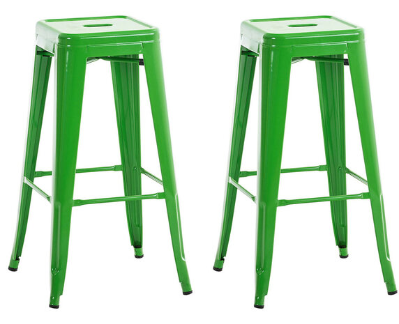 Set van 2 barkrukken Jashuo Groen
