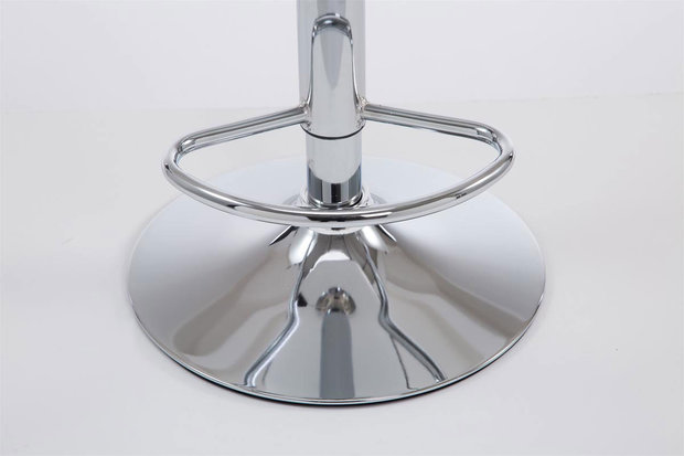 Set van 2 barkrukken Lis Vigis kunstleer Creme,Chroom