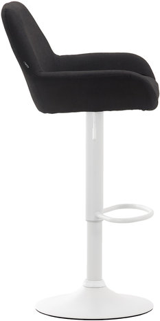 Barkruk Brigi Stof Zwart,Wit