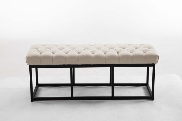 Bank Uman B stof Creme,120 cm