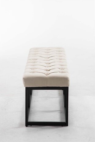 Bank Uman B stof Creme,120 cm