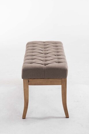 Bank Remsas Stof Taupe,100 cm