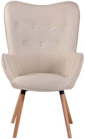 Lounger Oshfard Stof Creme,natura