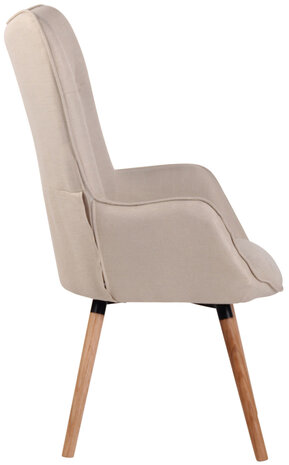 Lounger Oshfard Stof Creme,natura