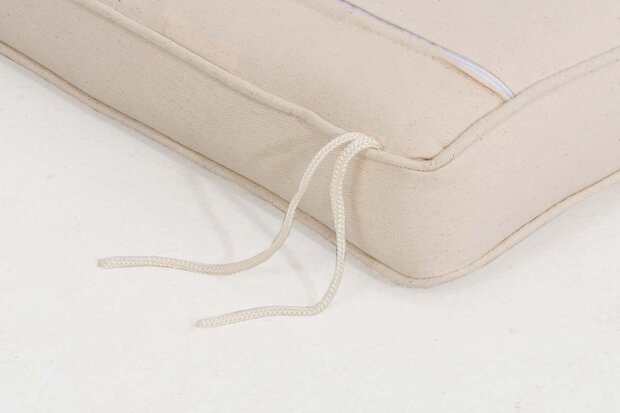 Kussen voor nostalgie banken 103x46x7 cm 53x44x7 cm, Creme