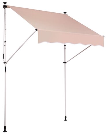 Klem zonnescherm Wistirla 200x120 cm,beige, 