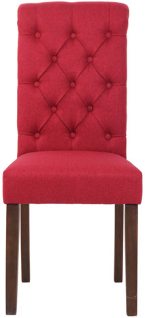 Eetkamerstoel Lusbirn Rood,Stoff