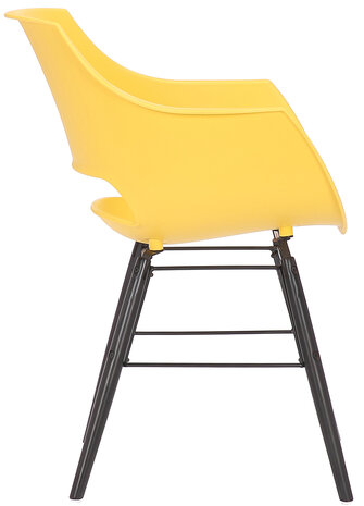 Set van 4 stoelen Skein Geel,Zwart