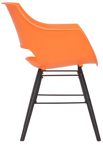 Set van 4 stoelen Skein Oranje,Zwart