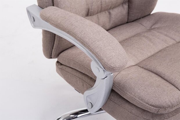 Bureaustoel XL Tria  stof Taupe