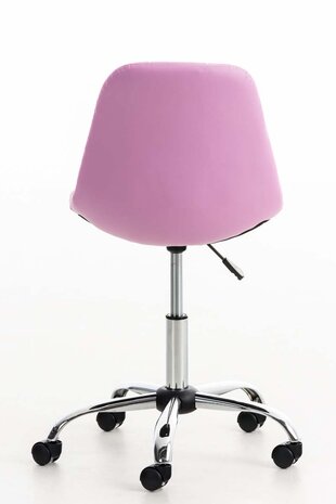 Bureaustoel Imel Kunstleer pink, 