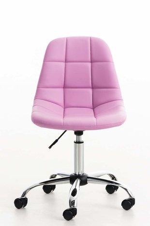 Bureaustoel Imel Kunstleer pink, 