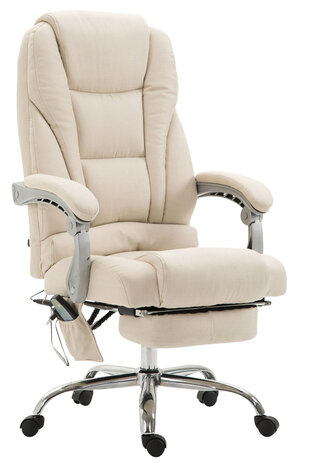 Bureaustoel Picifac Stof met Massagefunctie Creme